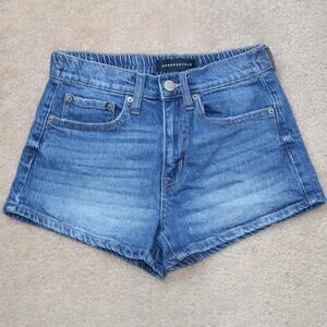Petite Short Blue Aeropostale Denim Mom Jorts